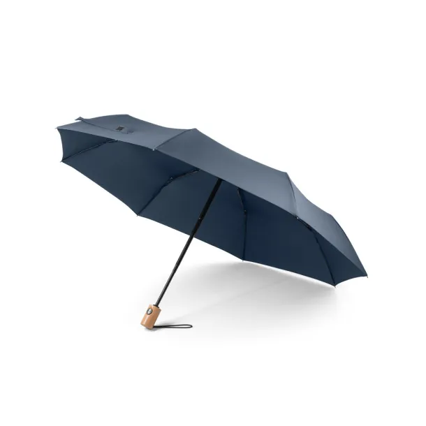 RIVER rPET foldable umbrella Blue