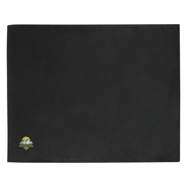 Lily RPET coral fleece blanket - Seasons Solid black