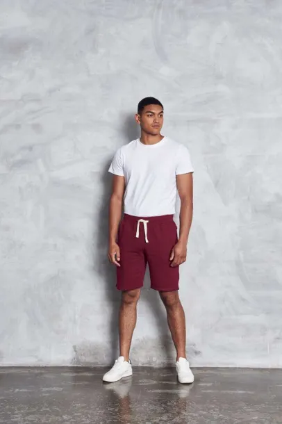  CAMPUS SHORTS - Just Hoods Burgundy