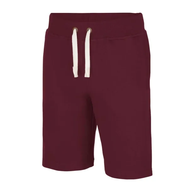  CAMPUS SHORTS - Just Hoods Burgundy