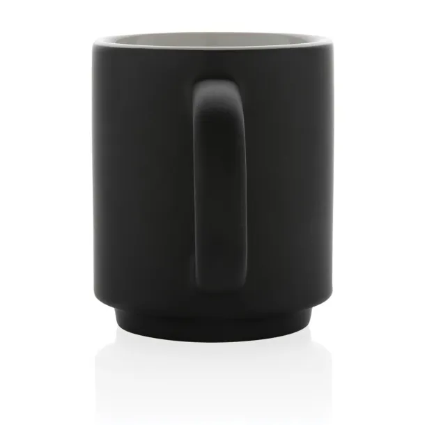  Ceramic stackable mug - XD Collection Black 