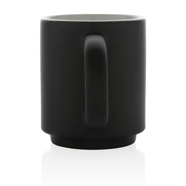  Ceramic stackable mug - XD Collection Black 