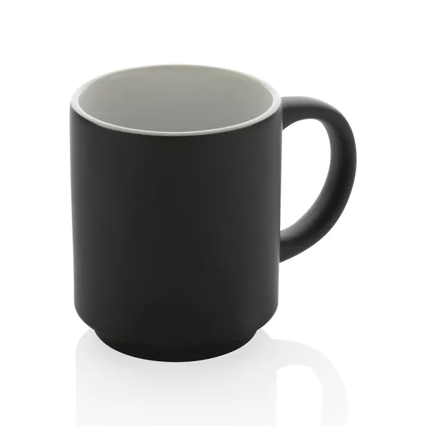  Ceramic stackable mug - XD Collection Black 