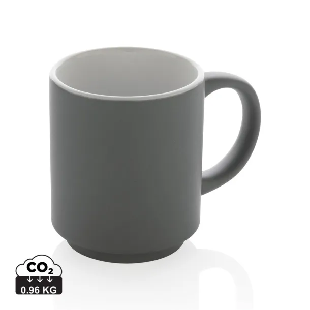  Keramička šalica, 180 ml - XD Collection Siva
