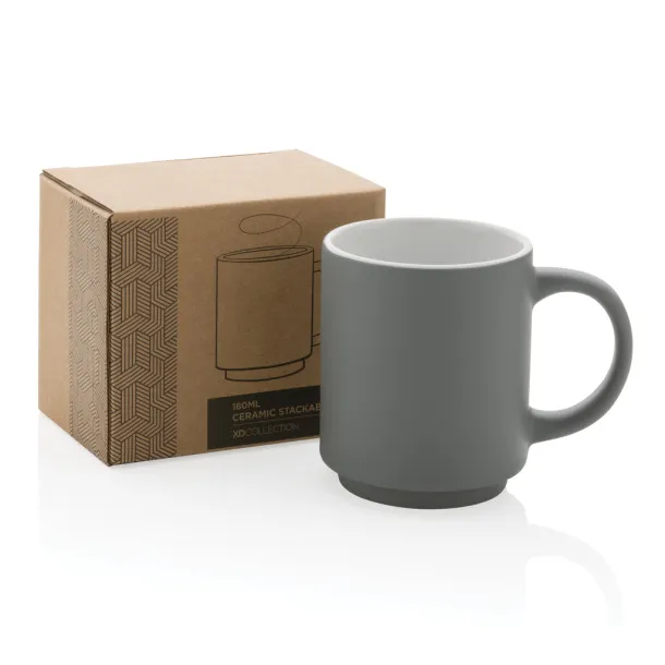  Keramička šalica, 180 ml - XD Collection Siva