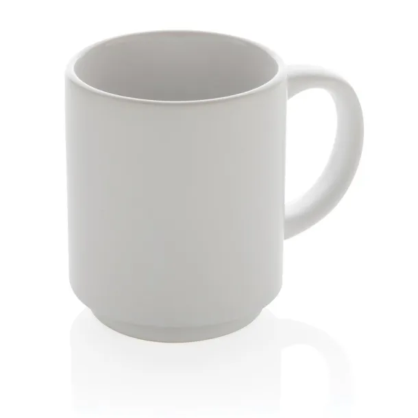  Ceramic stackable mug - XD Collection White 