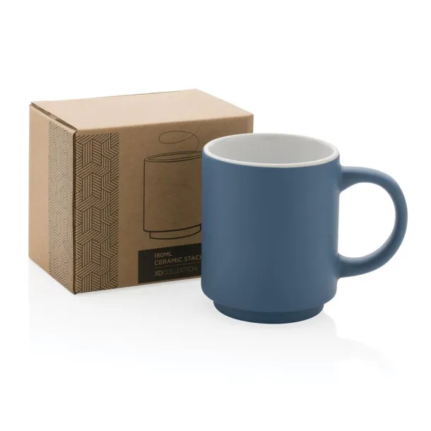  Ceramic stackable mug - XD Collection blue 