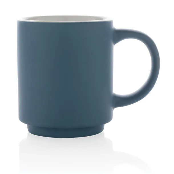  Ceramic stackable mug - XD Collection Plava