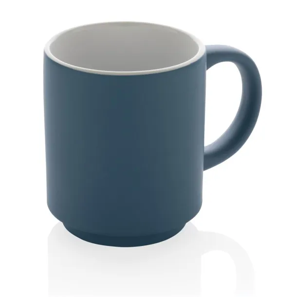  Ceramic stackable mug - XD Collection Plava