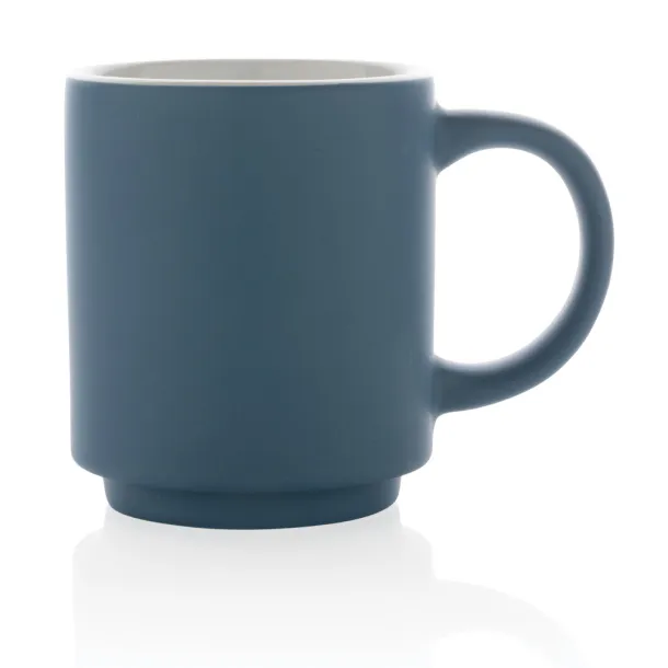  Ceramic stackable mug - XD Collection Plava