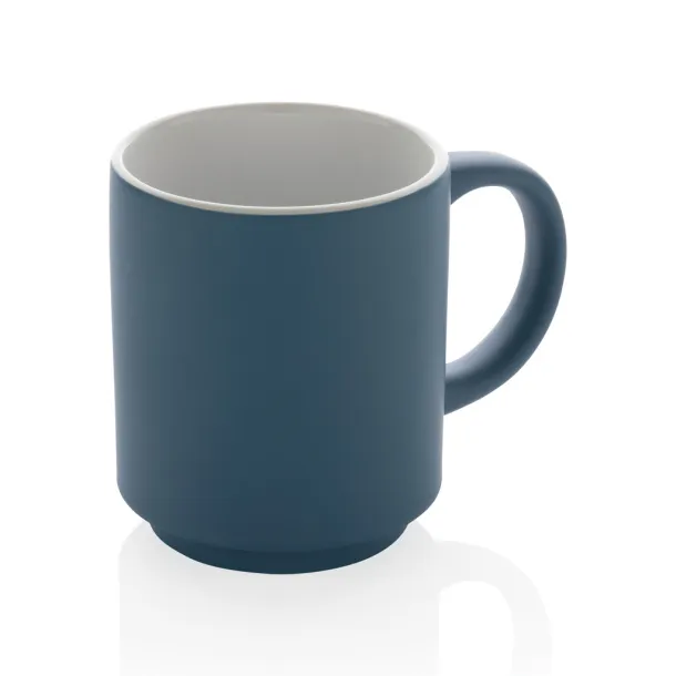  Ceramic stackable mug - XD Collection Plava