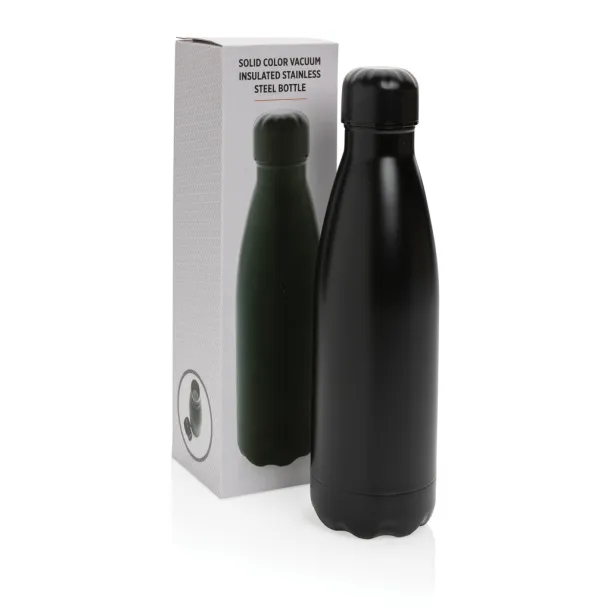  Solid color vacuum stainless steel bottle - XD Collection Black 