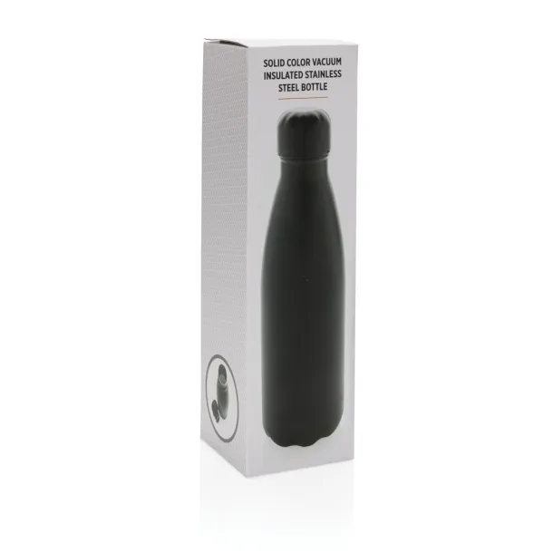  Solid color vacuum stainless steel bottle - XD Collection Black 