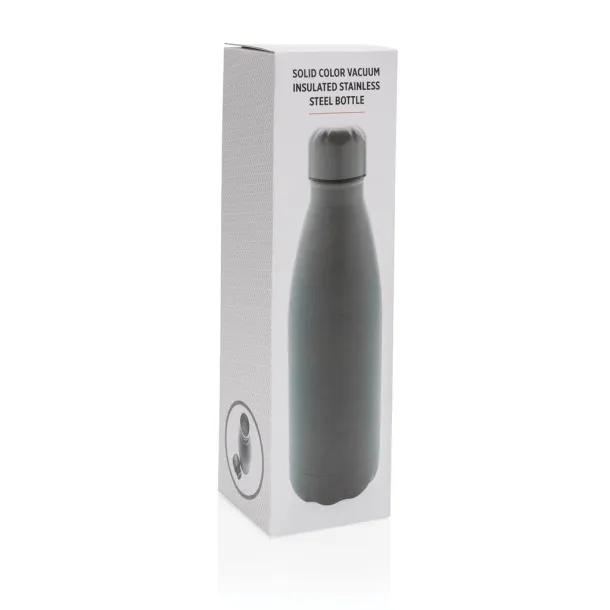  Solid color vacuum stainless steel bottle - XD Collection Grey 