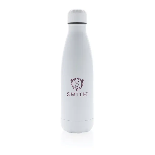  Solid color vacuum stainless steel bottle - XD Collection White 