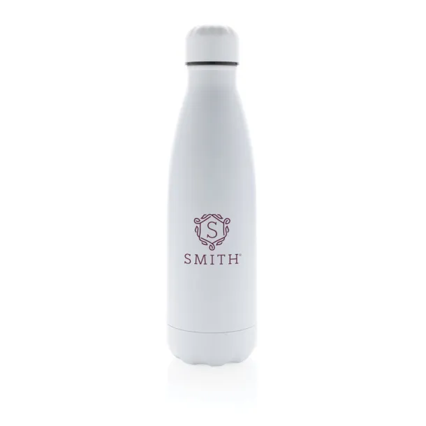  Solid color vacuum stainless steel bottle - XD Collection White 