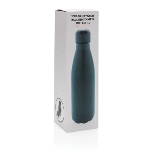  Solid color vacuum stainless steel bottle - XD Collection Blue 