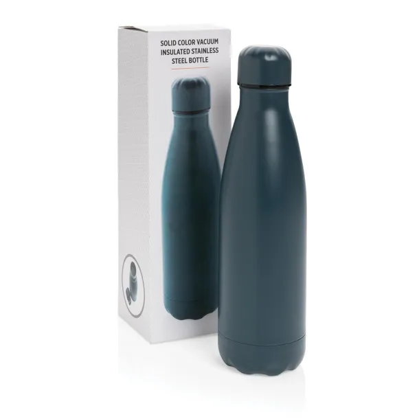  Solid color vacuum stainless steel bottle - XD Collection Blue 