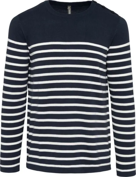  MEN'S SAILOR JUMPER - Kariban Navy White