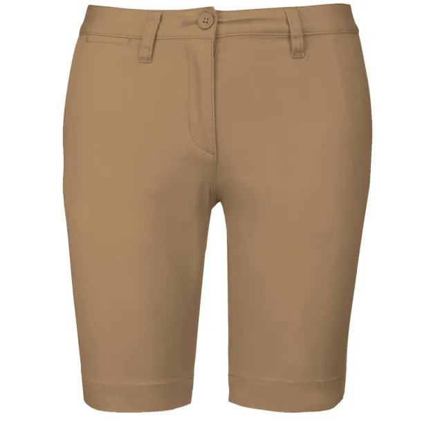  LADIES' CHINO BERMUDA SHORTS - Kariban Camel