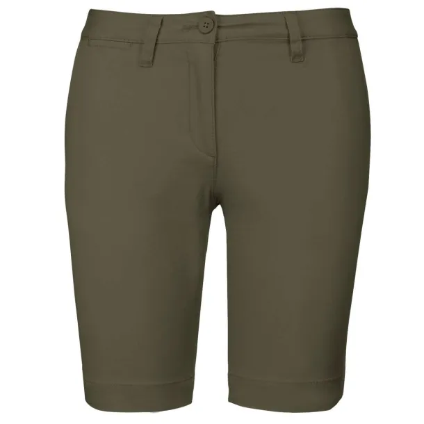  LADIES' CHINO BERMUDA SHORTS - Kariban Light Khaki
