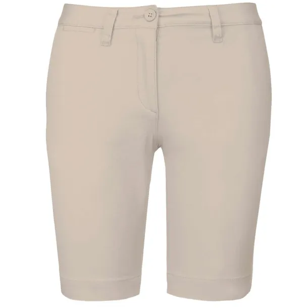  LADIES' CHINO BERMUDA SHORTS - Kariban Beige