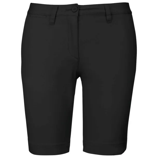  LADIES' CHINO BERMUDA SHORTS - Kariban Black