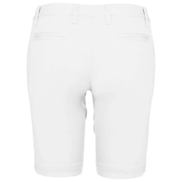  LADIES' CHINO BERMUDA SHORTS - Kariban White