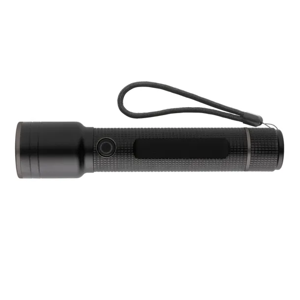  Gear X RCS recycled aluminum USB-rechargeable torch large - GearX Black 