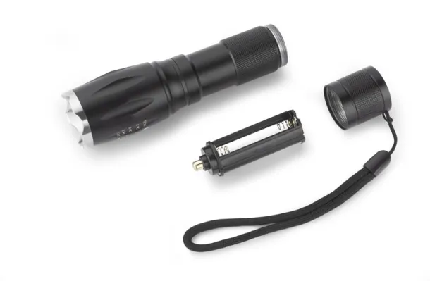 TORCO COB flashlight Crna