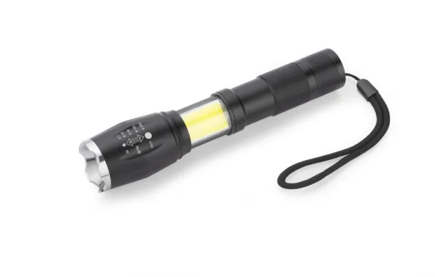TORCO COB flashlight Crna