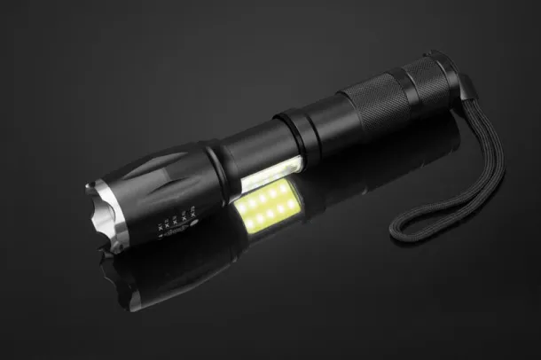 TORCO COB flashlight Crna