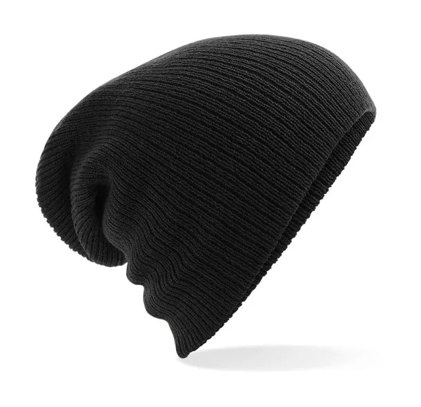  Heavy Gauge Slouch Beanie - Beechfield Black