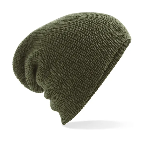  Heavy Gauge Slouch Beanie - Beechfield Olive Green