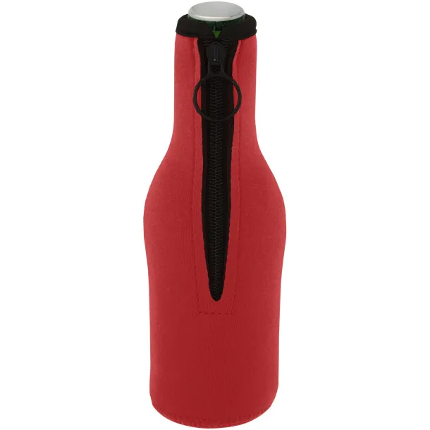 Fris recycled neoprene bottle sleeve holder - Unbranded Red