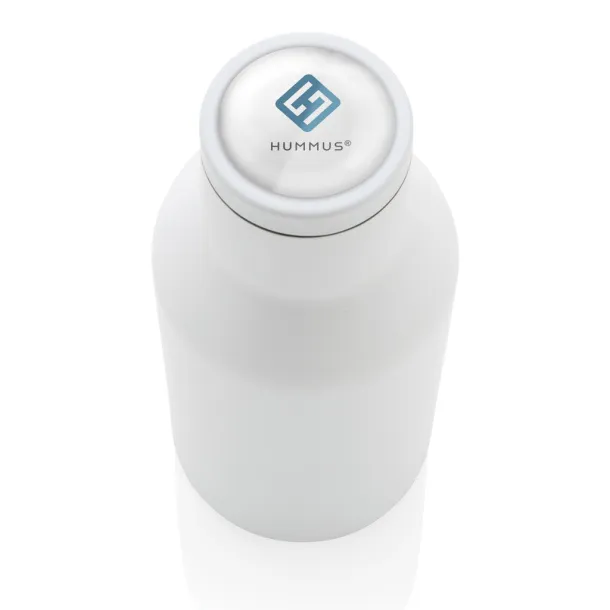  RCS Recycled stainless steel compact bottle - XD Collection White 