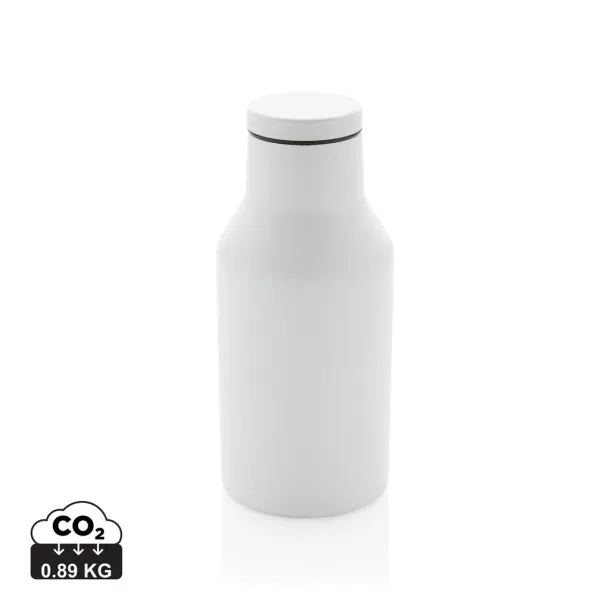  RCS Recycled stainless steel compact bottle - XD Collection White 