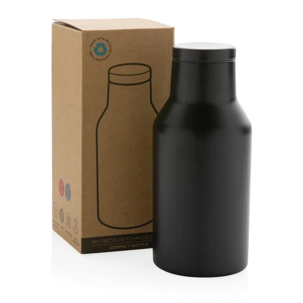  RCS boca od recikliranog nehrđajućeg čelika, 300 ml - XD Collection Crna 