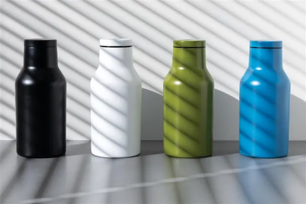  RCS Recycled stainless steel compact bottle - XD Collection Plava