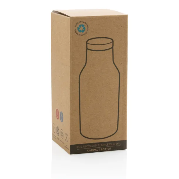  RCS Recycled stainless steel compact bottle - XD Collection Plava