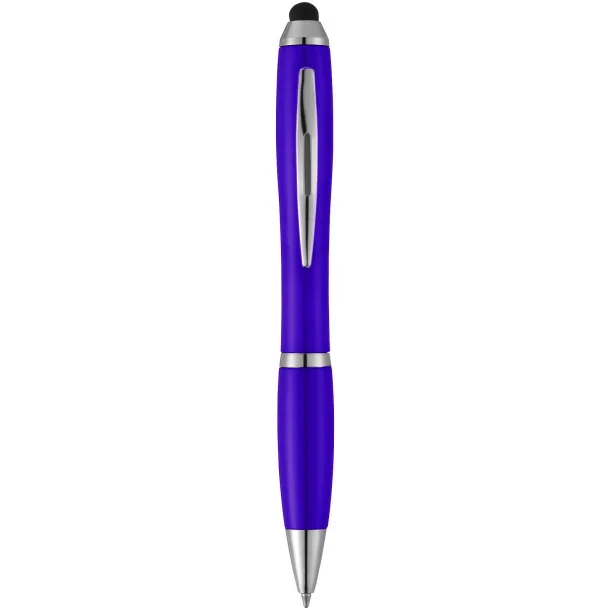 Nash stylus ballpoint pen with coloured grip - Unbranded Purple