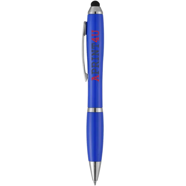 Nash stylus ballpoint pen with coloured grip - Unbranded Royal blue