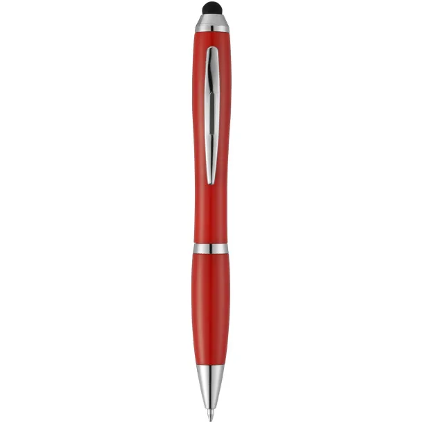 Nash stylus ballpoint pen with coloured grip - Unbranded Red