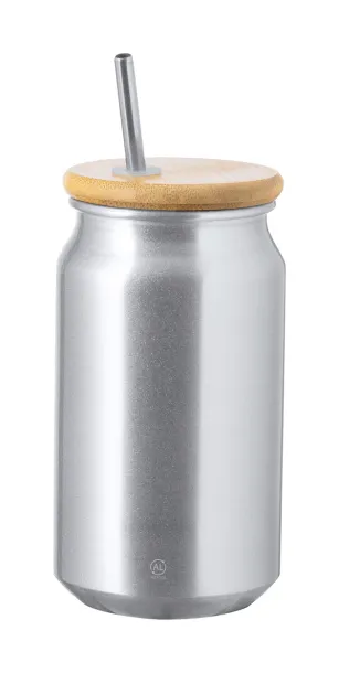 Audrey mason jar cup Silver