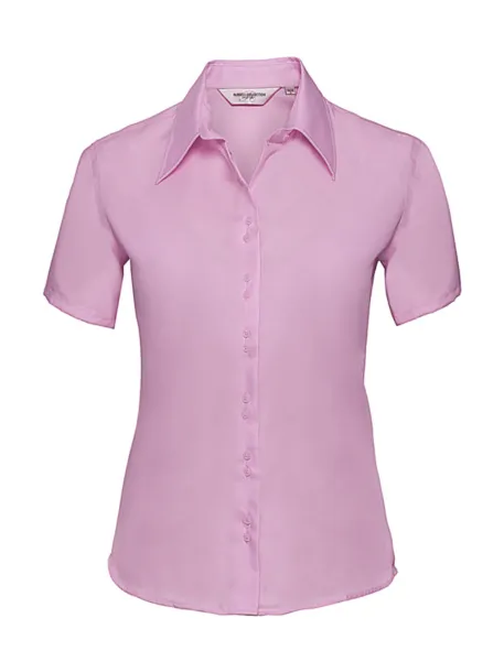  Ladies Ultimate Non-iron Shirt - Russell Collection Classic Pink