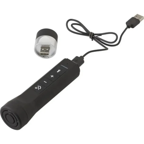  Multifunctional LED torch, wireless speaker, power bank black