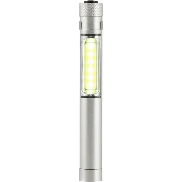  COB torch Srebrna