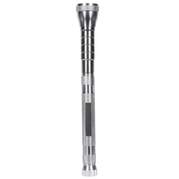  Telescopic COB torch Srebrna