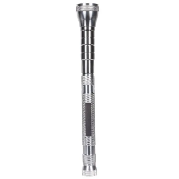  Telescopic COB torch Srebrna