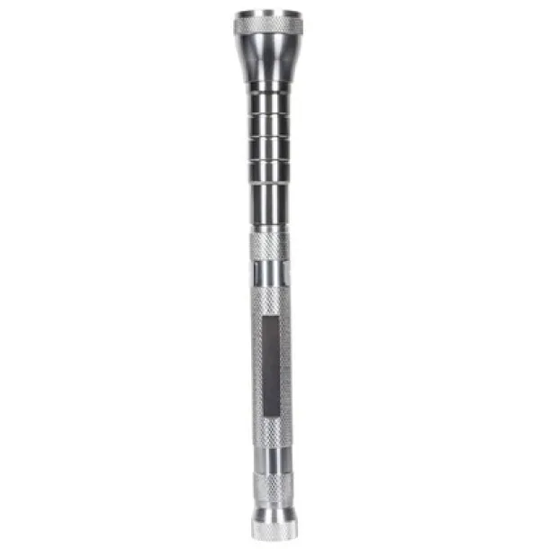  Telescopic COB torch Srebrna